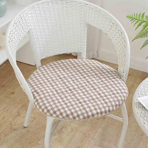 YSZBD Sitzkissen Stuhl Rund rutschfest Waschbar Mit Reissverschluss Stuhlkissen Rund 40/45/50cm Sitzpolster Stuhl Seat Cushion Foam(a2,45cm) von YSZBD