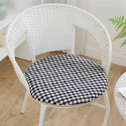 YSZBD Sitzkissen Stuhl Rund rutschfest Waschbar Mit Reissverschluss Stuhlkissen Rund 40/45/50cm Sitzpolster Stuhl Seat Cushion Foam(a3,45cm) von YSZBD
