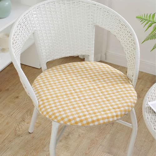 YSZBD Sitzkissen Stuhl Rund rutschfest Waschbar Mit Reissverschluss Stuhlkissen Rund 40/45/50cm Sitzpolster Stuhl Seat Cushion Foam(a4,35cm) von YSZBD