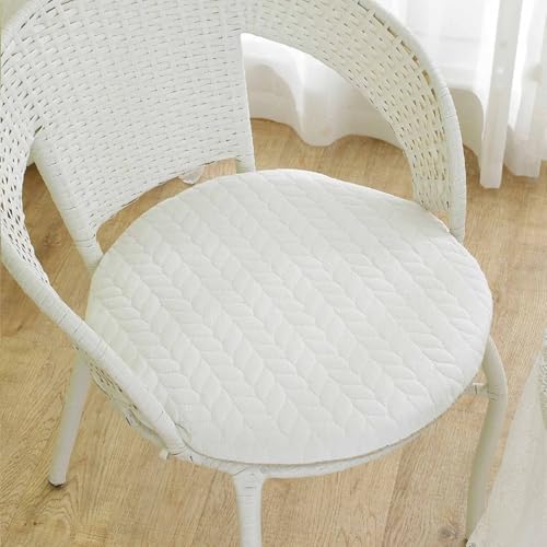 YSZBD Sitzkissen Stuhl Rund rutschfest Waschbar Mit Reissverschluss Stuhlkissen Rund 40/45/50cm Sitzpolster Stuhl Seat Cushion Foam(b1,45cm) von YSZBD