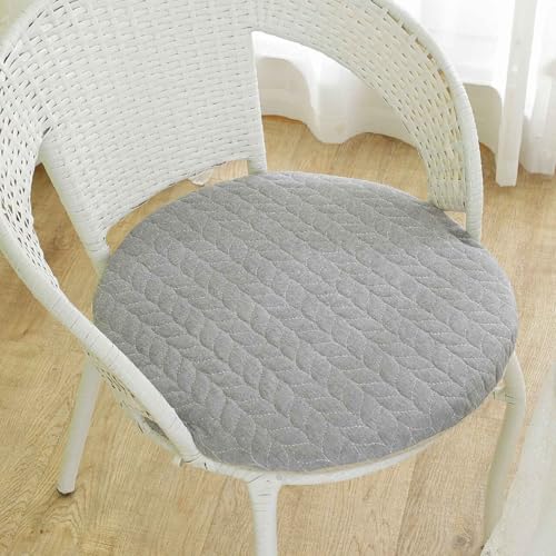 YSZBD Sitzkissen Stuhl Rund rutschfest Waschbar Mit Reissverschluss Stuhlkissen Rund 40/45/50cm Sitzpolster Stuhl Seat Cushion Foam(b2,35cm) von YSZBD