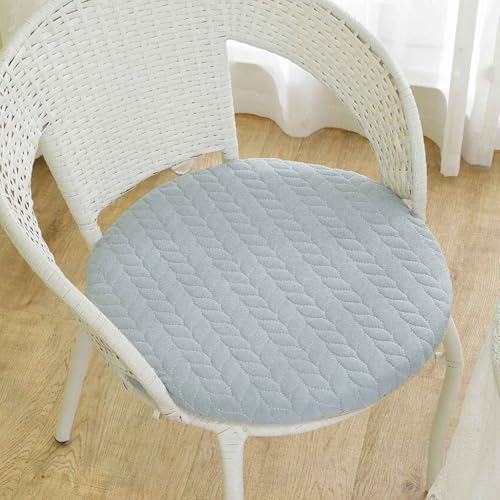 YSZBD Sitzkissen Stuhl Rund rutschfest Waschbar Mit Reissverschluss Stuhlkissen Rund 40/45/50cm Sitzpolster Stuhl Seat Cushion Foam(b3,50cm) von YSZBD