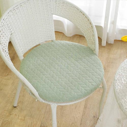 YSZBD Sitzkissen Stuhl Rund rutschfest Waschbar Mit Reissverschluss Stuhlkissen Rund 40/45/50cm Sitzpolster Stuhl Seat Cushion Foam(b8,50cm) von YSZBD