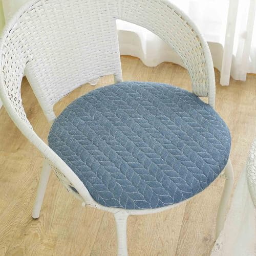 YSZBD Sitzkissen Stuhl Rund rutschfest Waschbar Mit Reissverschluss Stuhlkissen Rund 40/45/50cm Sitzpolster Stuhl Seat Cushion Foam(b9,40cm) von YSZBD