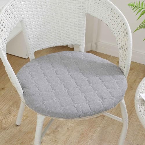 YSZBD Sitzkissen Stuhl Rund rutschfest Waschbar Mit Reissverschluss Stuhlkissen Rund 40/45/50cm Sitzpolster Stuhl Seat Cushion Foam(c2,35cm) von YSZBD
