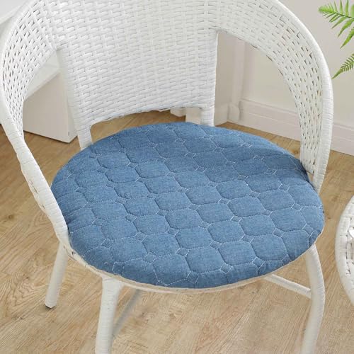 YSZBD Sitzkissen Stuhl Rund rutschfest Waschbar Mit Reissverschluss Stuhlkissen Rund 40/45/50cm Sitzpolster Stuhl Seat Cushion Foam(c3,40cm) von YSZBD