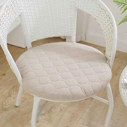 YSZBD Sitzkissen Stuhl Rund rutschfest Waschbar Mit Reissverschluss Stuhlkissen Rund 40/45/50cm Sitzpolster Stuhl Seat Cushion Foam(c4,45cm) von YSZBD