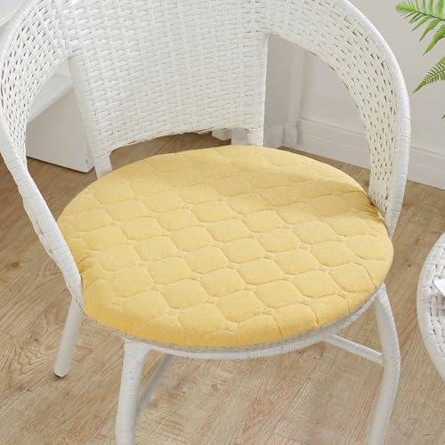 YSZBD Sitzkissen Stuhl Rund rutschfest Waschbar Mit Reissverschluss Stuhlkissen Rund 40/45/50cm Sitzpolster Stuhl Seat Cushion Foam(c6,30cm) von YSZBD