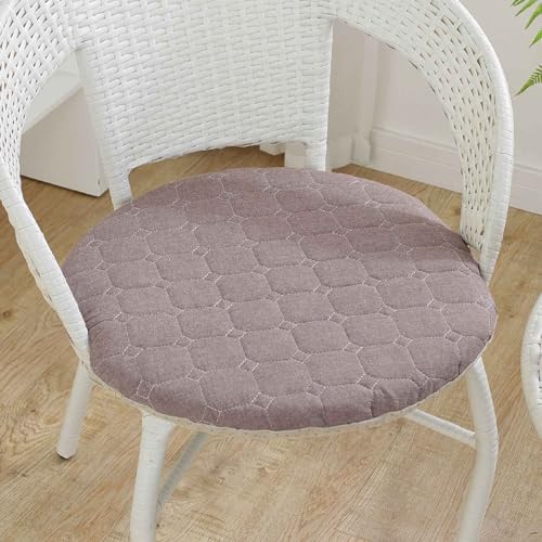 YSZBD Sitzkissen Stuhl Rund rutschfest Waschbar Mit Reissverschluss Stuhlkissen Rund 40/45/50cm Sitzpolster Stuhl Seat Cushion Foam(c7,35cm) von YSZBD