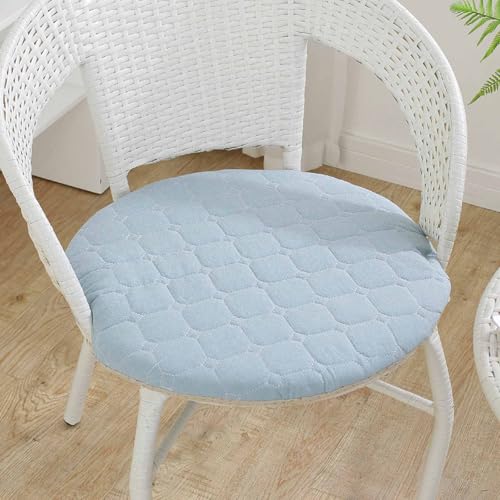 YSZBD Sitzkissen Stuhl Rund rutschfest Waschbar Mit Reissverschluss Stuhlkissen Rund 40/45/50cm Sitzpolster Stuhl Seat Cushion Foam(c8,30cm) von YSZBD