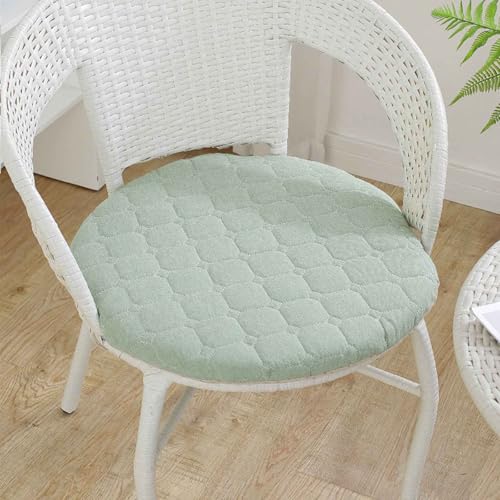 YSZBD Sitzkissen Stuhl Rund rutschfest Waschbar Mit Reissverschluss Stuhlkissen Rund 40/45/50cm Sitzpolster Stuhl Seat Cushion Foam(c9,50cm) von YSZBD