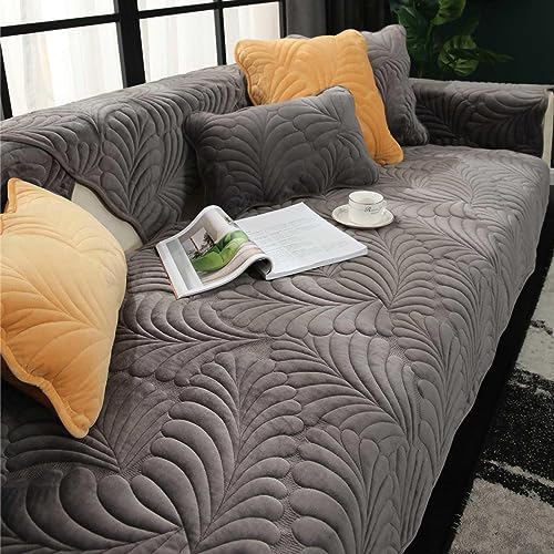 YSZBD Sofaschoner rutschfest Ecksofa Sofa Überzug L/U Form Sofadecken Für Sitzfläche Sofaüberwurf Decke Sofabezug 3 Sitzer 2 Sitzer Sofaschutz Hund,Black-90x180cm von YSZBD
