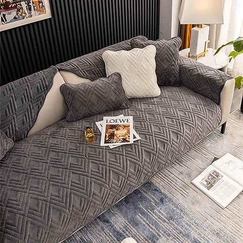 YSZBD Sofaschoner rutschfest Ecksofa Sofa Überzug L/U Form Sofadecken Für Sitzfläche Sofaüberwurf Decke Sofabezug 3 Sitzer 2 Sitzer Sofaschutz Hund,Black1-70x150cm von YSZBD