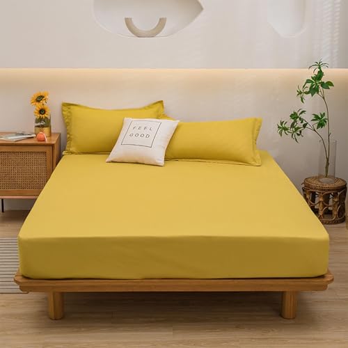 YSZBD Spannbetttuch Bettlaken Baumwolle Spannbettlaken 90x200cm SpannbetttüCher Fitted Sheet Cotton GrößE Und Farbe WäHlbar(#10,180x220cm) von YSZBD