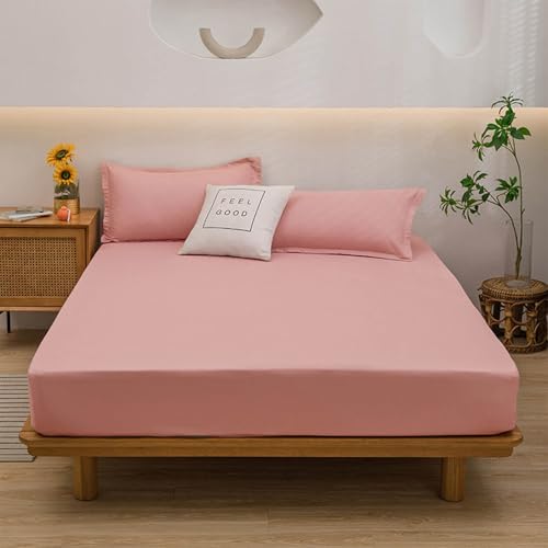 YSZBD Spannbetttuch Bettlaken Baumwolle Spannbettlaken 90x200cm SpannbetttüCher Fitted Sheet Cotton GrößE Und Farbe WäHlbar(#28,150x200cm) von YSZBD