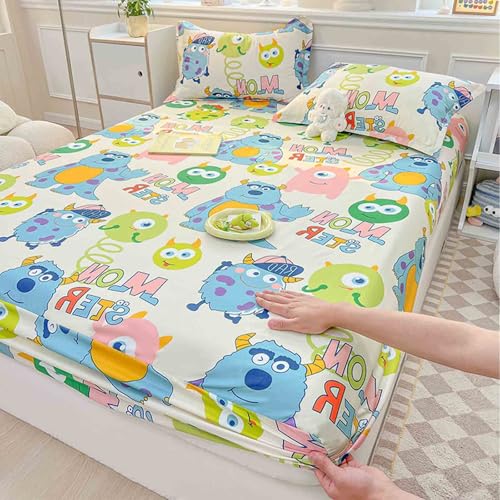 YSZBD Spannbetttuch Bettlaken Baumwolle Spannbettlaken 90x200cm SpannbetttüCher Fitted Sheet Cotton GrößE Und Farbe WäHlbar(#5,120x200cm) von YSZBD