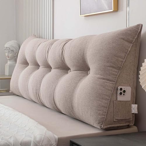 YSZBD StüTzkissen LendenwirbelsäUle Lesekissen FüR Bett Und Sofa Sofakissen Groß Mit Fiillung Und Bezug RüCkenkissen Sofa RüCkenlehne Kissen Lesen(d,180cm) von YSZBD