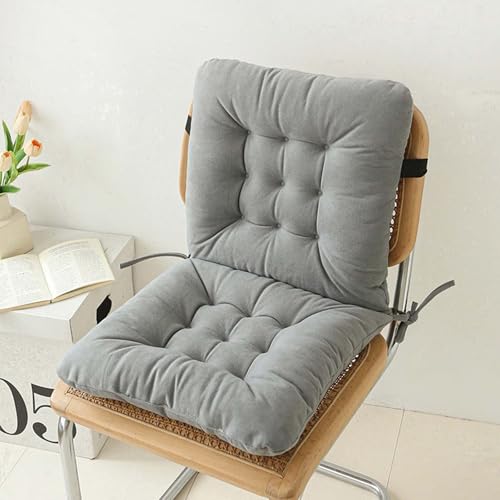 YSZBD Stuhlkissen Mit RüCkenlehne Sitzauflagen Hochlehner Seat Cushion Office Chair Stuhlkissen 40x80 Mit BäNdern Auflagen Niedriglehner(#6,40x80cm) von YSZBD