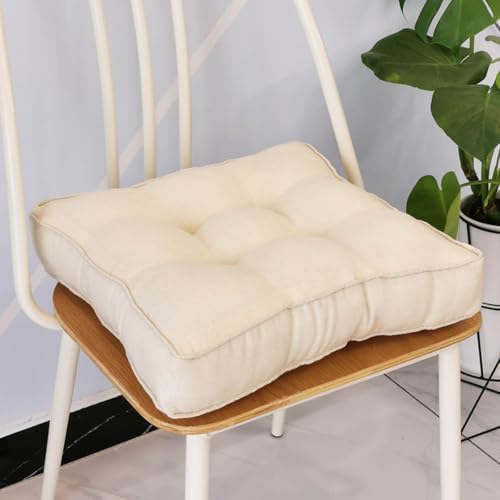 YSZBD Stuhlkissen Waschbar Bunt、Sitzkissen Schaumstoff 9cm Hoch、Sitzkissen FüR StüHle KüChe、Seat Cushion Dining Chair、Sitzpolster Stuhl Innen(#22,50x50cm) von YSZBD