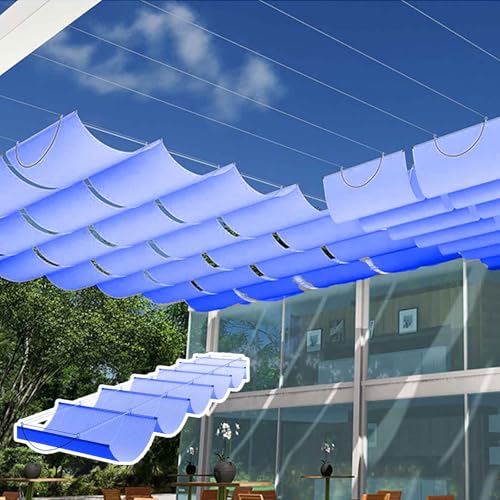 YSZBD Terrassen Sonnenschutz Schiebbar Einziehbare Welle Sonnensegel Terrassendach Sonnenschutz Einziehbar Sonnenschutz Terrassendach Pergola Markise(#5,2.8x3m) von YSZBD