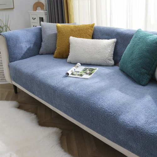 YSZBD sofabezug ecksofa wasserdicht l-Form 1/2/3/4sitzer，sofaschoner，sofaschutzdecken rutschfest,lightblue-70x120cm von YSZBD