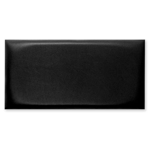 YSZBD wandkissen Leder wandpaneele Bett gepolstert wandpolster selbstklebend polsterwand für Bett Bettkopfteil Lendekissen(#Black,50x20cm) von YSZBD