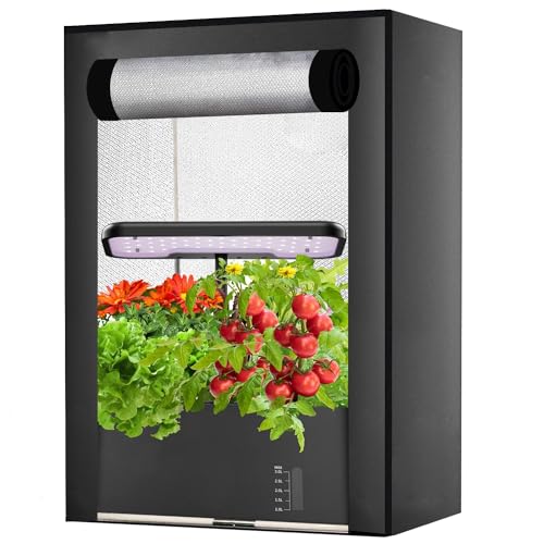 Wachstumszelt für Aerogarden-Hydrokultur, Gartenzubehör für Hydrokultur-Anbausystem, blockiert überschüssige Blendung und hält Ihre Haustiere von Ihren Pflanzen fern, kompatibel mit IDOO, QYO, LYKO von YSZZYSM