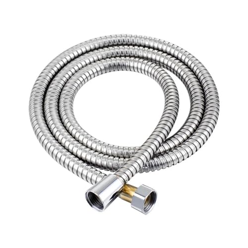 Duschschlauch Edelstahl-Brauseschlauch, lang, for Badezimmer, Dusche, Wasserschlauch, Verlängerung, Sanitärrohr, Duschkopfrohr, Badezimmerzubehör(Sliver,3meter) von YShiuoL