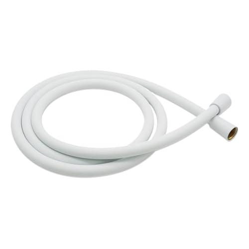 Duschschlauch Silikon-Duschschlauch, flexibles Badewannen-Sanitärrohr, weiches Hautgefühl(White-1.2mter) von YShiuoL