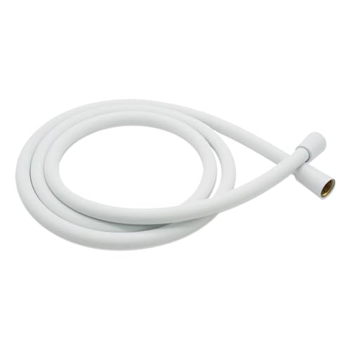 Duschschlauch Silikon-Duschschlauch, flexibles Badewannen-Sanitärrohr, weiches Hautgefühl(White -1.5meter) von YShiuoL