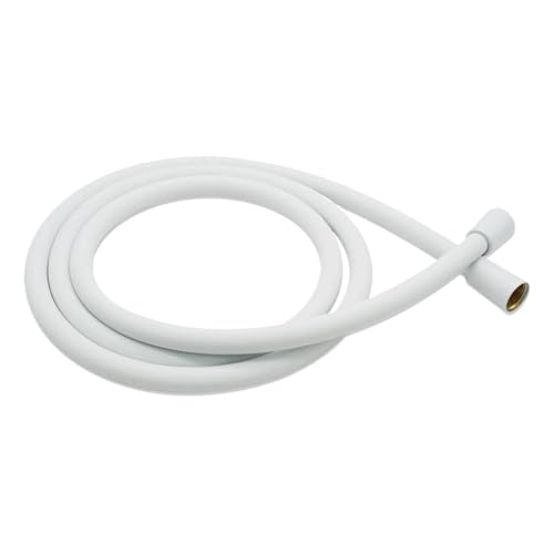 Duschschlauch Silikon-Duschschlauch, flexibles Badewannen-Sanitärrohr, weiches Hautgefühl(White-2meter) von YShiuoL