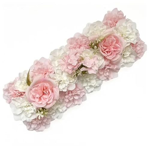 Künstliche Blumenwand Panel Künstliches Seidenblumengesteck, das for Hochzeitsbogen führt, Blumenarrangement, künstliche Blumenreihe, Dekoration for den Hochzeitsbogen, Hintergrund(Light pink) von YShiuoL