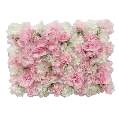 YShiuoL Künstliche Blumenwand Panel 40X60cm Seide Rose Künstliche Blumen Wand Panels 3D Home Decor Geburtstag Party Hochzeit Shop Hintergrund Dekoration Blume Wand(Color15) von YShiuoL