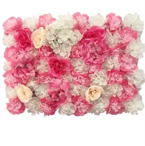 YShiuoL Künstliche Blumenwand Panel 40X60cm Seide Rose Künstliche Blumen Wand Panels 3D Home Decor Geburtstag Party Hochzeit Shop Hintergrund Dekoration Blume Wand(Color9) von YShiuoL