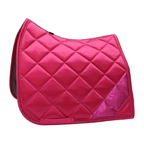 YShiuoL Sattelunterlage Equestrian Products Horseing Satteldecke, gehäkelte Ohrenhaube, Pferdepolo-Wickel, glitzerndes Schabracken-Set(DR Saddle pad) von YShiuoL