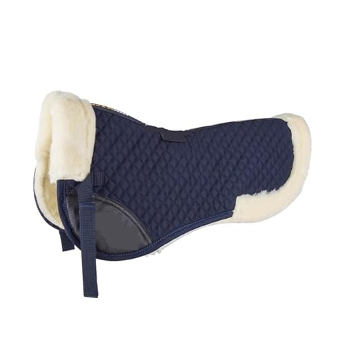 YShiuoL Sattelunterlage Korrigierende, gefütterte Half-Pad-Reitpferd-auf-Pferd-Rücken-Sattelunterlage, Reitausrüstung(Dark Blue) von YShiuoL