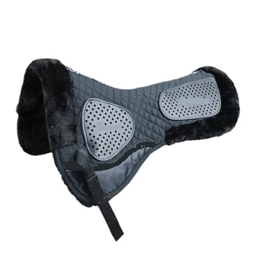 YShiuoL Sattelunterlage Reitsport-Balance-Pad, Silikon-Anti-Rutsch-Matte, stoßdämpfender Sattel, Anti-Hit-Rücken, bequem und weich(Black) von YShiuoL