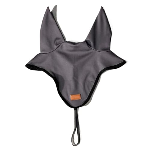 YShiuoL Sattelunterlage Sattelpolster-Ohrenschützer-Set, Geschirr, Schweißpolster, Ohrenschützer, Geschirr, Reitzubehör for Reiten(Gray Ear Muffs) von YShiuoL