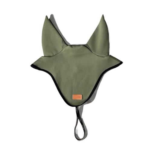 YShiuoL Sattelunterlage Sattelpolster-Ohrenschützer-Set, Geschirr, Schweißpolster, Ohrenschützer, Geschirr, Reitzubehör for Reiten(Green Ear Muffs) von YShiuoL