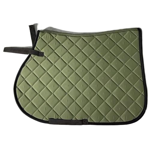 YShiuoL Sattelunterlage Sattelpolster-Ohrenschützer-Set, Geschirr, Schweißpolster, Ohrenschützer, Geschirr, Reitzubehör for Reiten(Green Sweat pad) von YShiuoL