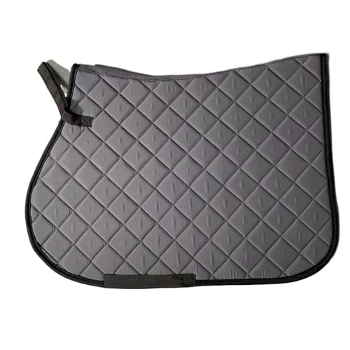 YShiuoL Sattelunterlage Sattelpolster-Ohrenschützer-Set, Geschirr, Schweißpolster, Ohrenschützer, Geschirr, Reitzubehör for Reiten(Grey Sweat pad) von YShiuoL