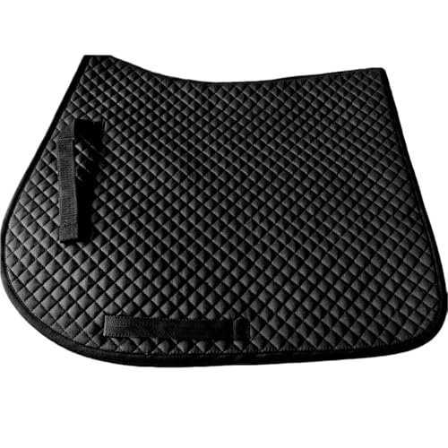 YShiuoL Sattelunterlage Sattelunterlage Schweißabsorbierendes Stoßabsorbierendes Pad Verdicktes Sattelpad Baumwolle Schweißabsorbierendes Pad Pferdesattelpads(Black) von YShiuoL