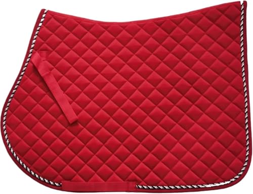 YShiuoL Sattelunterlage Sattelunterlage Schweißabsorbierendes Stoßabsorbierendes Pad Verdicktes Sattelpad Baumwolle Schweißabsorbierendes Pad Pferdesattelpads(Red) von YShiuoL