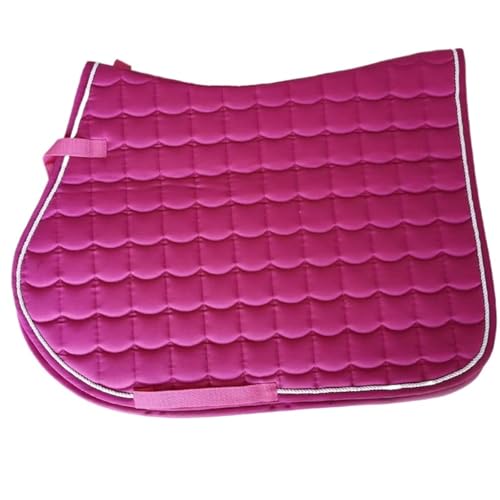 YShiuoL Sattelunterlage Sattelunterlage Schweißabsorbierendes Stoßabsorbierendes Pad Verdicktes Sattelpad Baumwolle Schweißabsorbierendes Pad Pferdesattelpads(Rose red) von YShiuoL