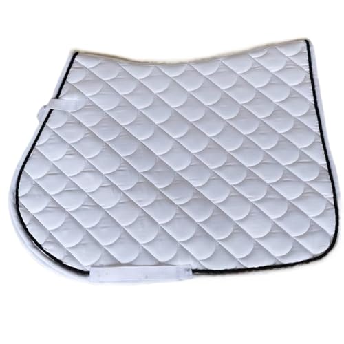 YShiuoL Sattelunterlage Sattelunterlage Schweißabsorbierendes Stoßabsorbierendes Pad Verdicktes Sattelpad Baumwolle Schweißabsorbierendes Pad Pferdesattelpads(White) von YShiuoL