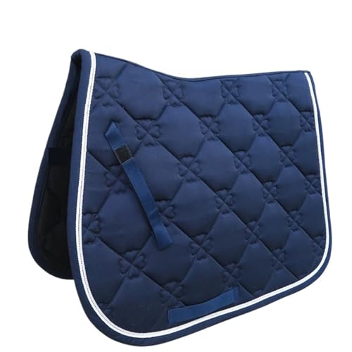 YShiuoL Sattelunterlage Sattelunterlage for Reiten, Dressur, unterstützende Matte aus Baumwolle, stoßdämpfendes Zubehör for Reitsportausrüstung(Blue) von YShiuoL