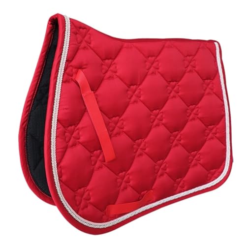 YShiuoL Sattelunterlage Sattelunterlage for Reiten, Dressur, unterstützende Matte aus Baumwolle, stoßdämpfendes Zubehör for Reitsportausrüstung(Red) von YShiuoL