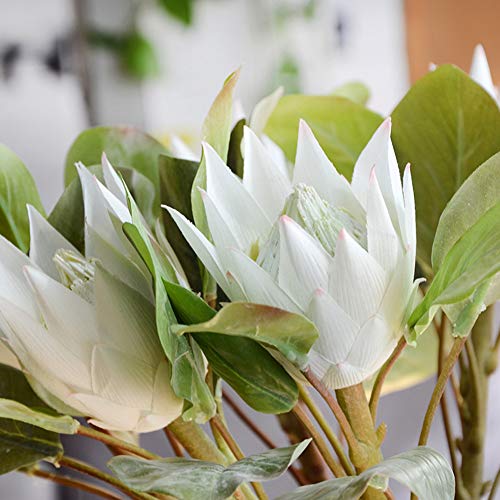 1 x künstliche Blume König Protea, künstliche Pflanzen DIY Hochzeit Bouquet Party Dekorationen von Roadoor