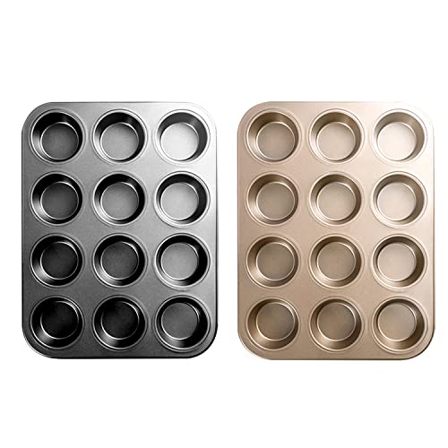 Backform, 2er-Set Muffinform, kleine Kuchenform, doppelseitig, antihaftbeschichtet, Backgeschirr Backform, 2er-Set Muffinform, kleine Kuchenform, doppelseitig, antihaftbeschichtet, Backgeschirr von YTACPN