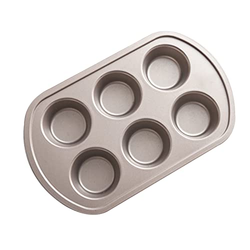 Backform, Muffin Pan Backen Tassen Cupcake Runde Verdicken Form Wärme Gleichmäßig Nicht Stick(L) von YTACPN